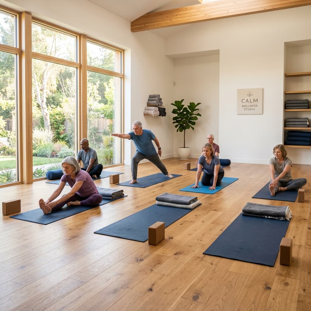 Bright and calm wellness studio